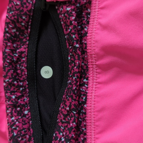 Lululemon size 8 hot pink shorts with black trim - Picture 6 of 8